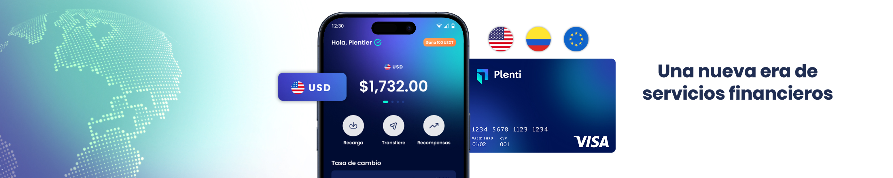 Vive en Colombia y gana en dólares, recibe pagos del exterior con Plenti
