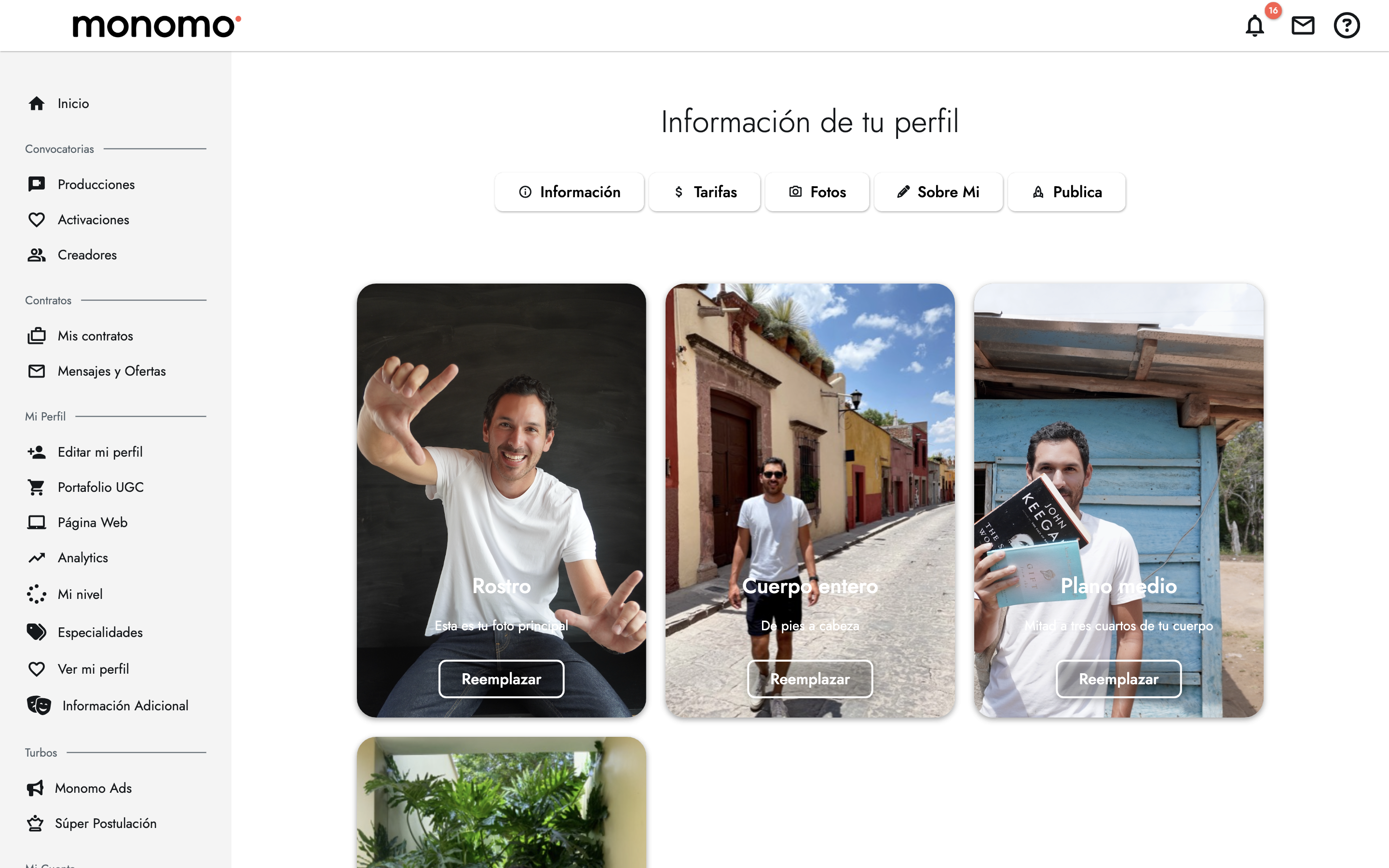 Crea tu perfil de creador