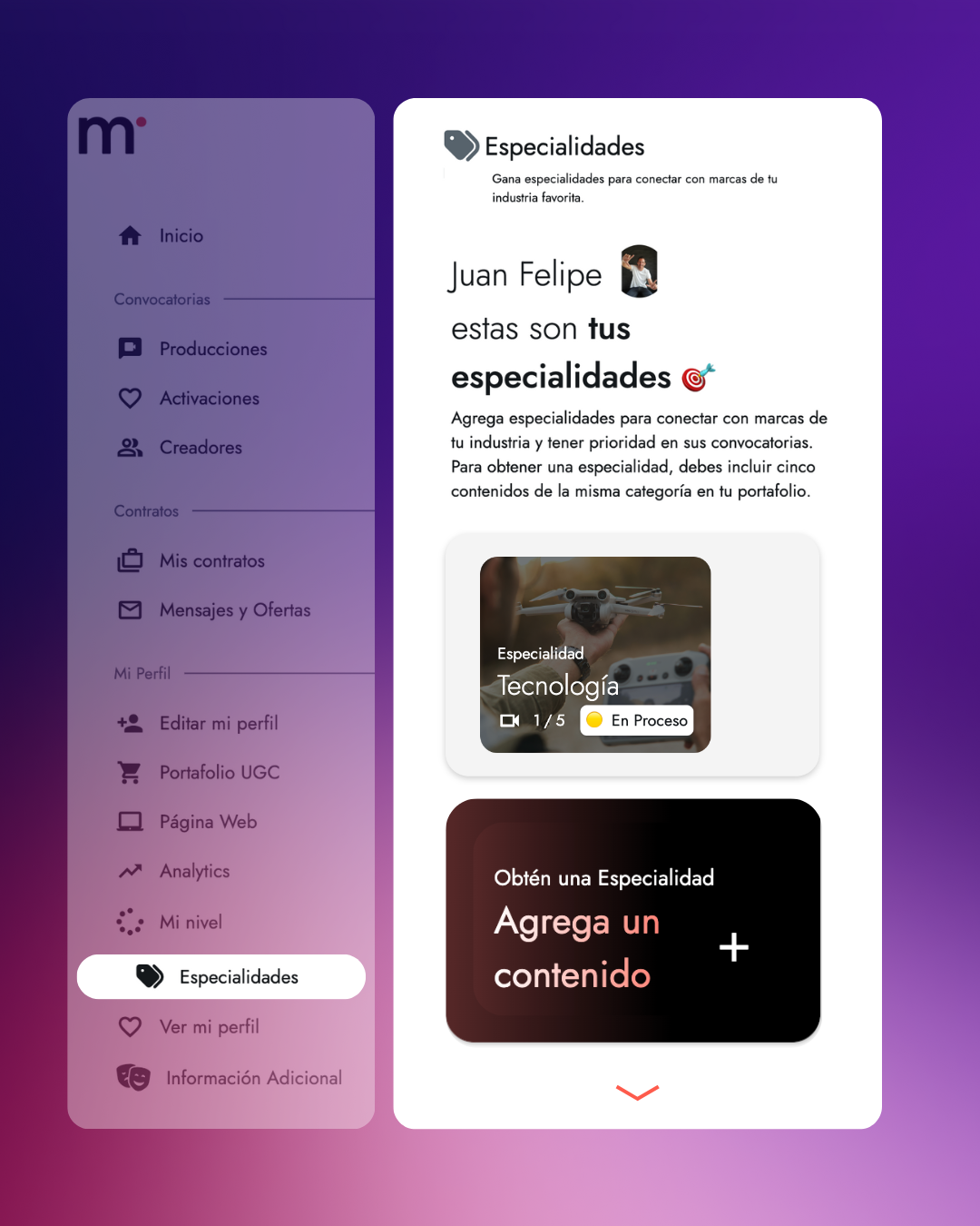Especialidades